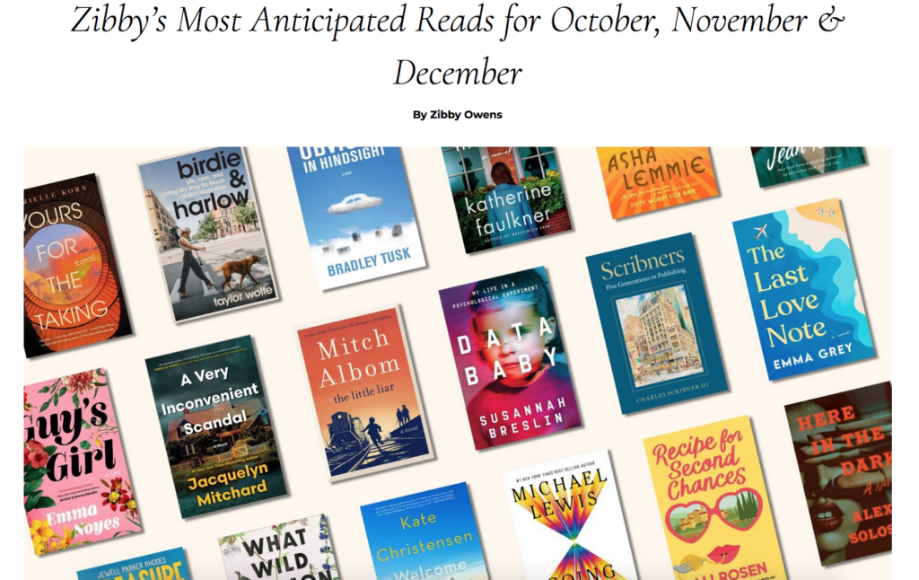 Details Infant Is A single of Zibby’s Most Anticipated Reads for Oct, November & December — SUSANNAH BRESLIN