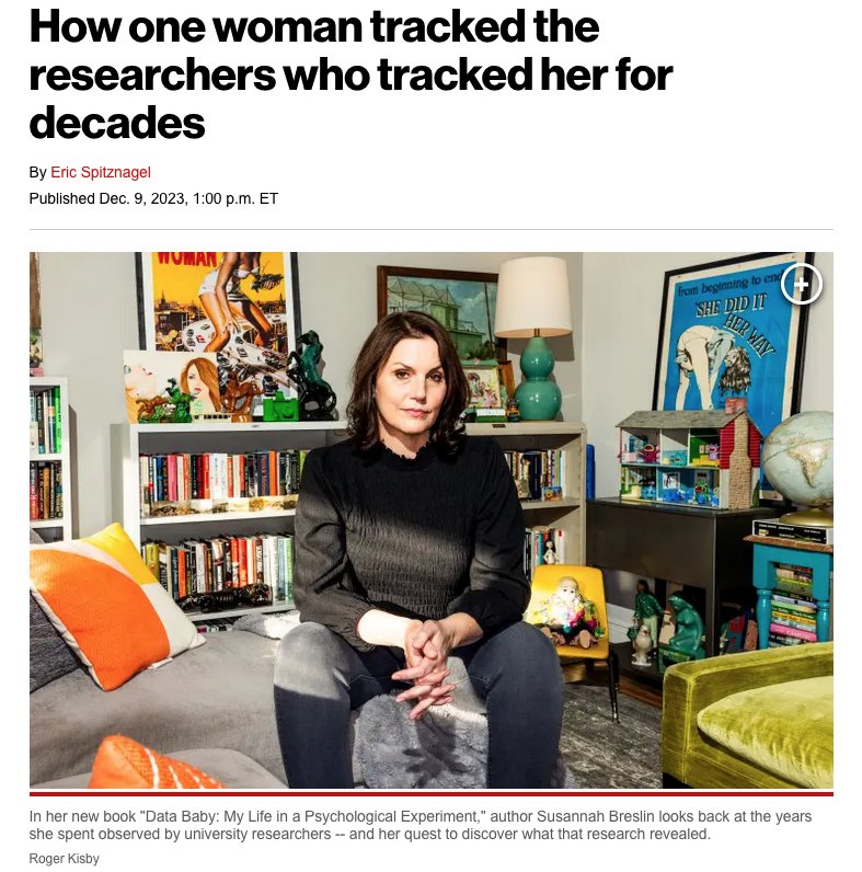 Information Little one and the tale behind it highlighted in The New York Publish — SUSANNAH BRESLIN